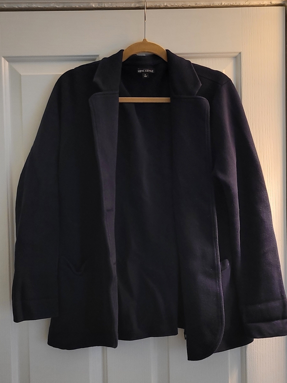 J. Crew Navy Women's Cardigan Blazer